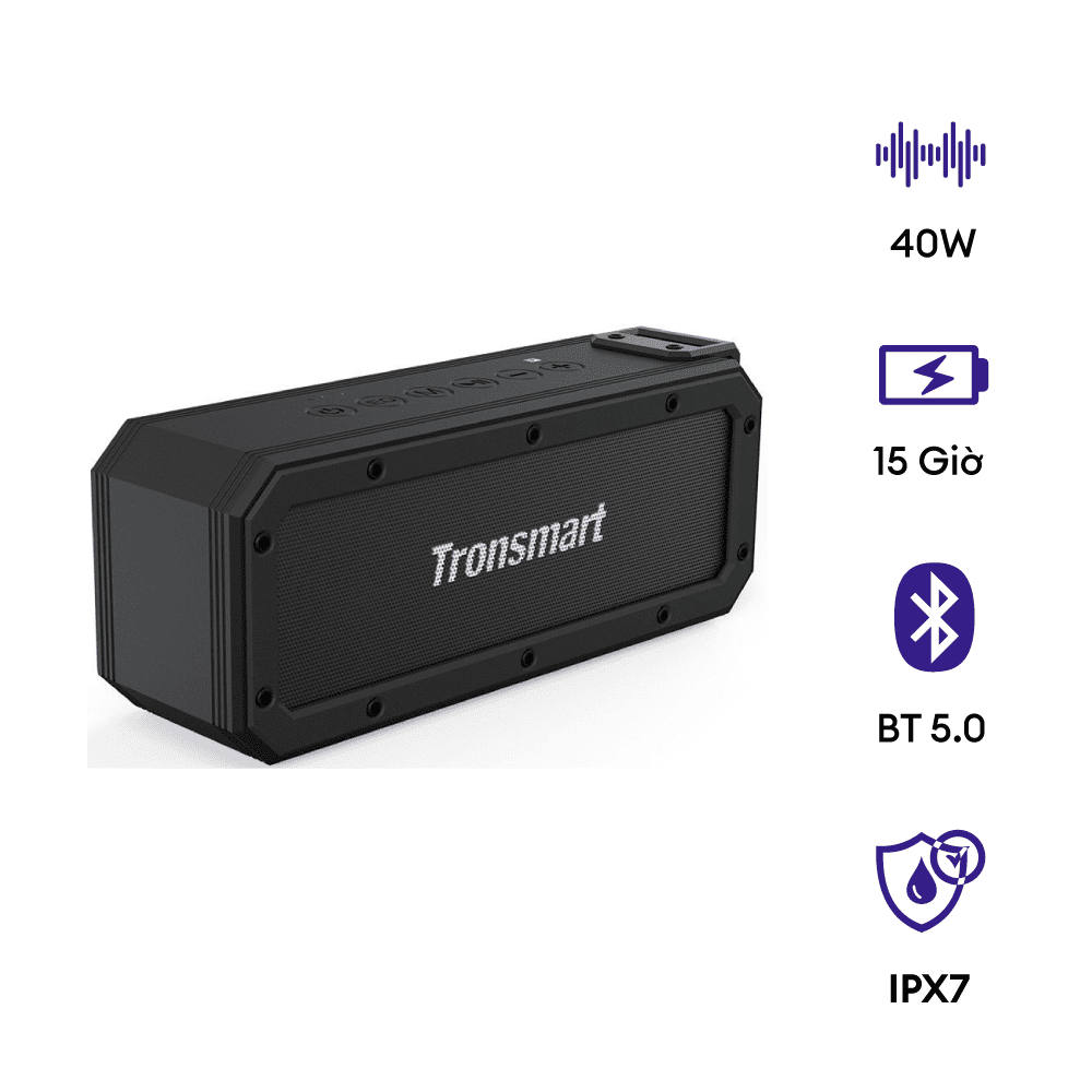 Loa Bluetooth ngoài trời Tronsmart Force+ 40W, chống nước IPX7, pin 15 giờ 2 Loa Bluetooth ngoài trời Tronsmart Force+ 40W, chống nước IPX7, pin 15 giờ