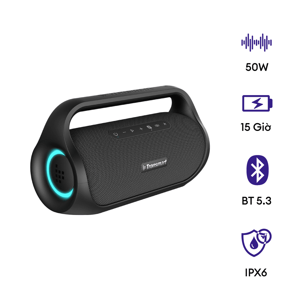Tronsmart Bang Mini- Loa Bluetooth 50W, Chống nước IPX6 2 Tronsmart Bang Mini- Loa Bluetooth 50W, Chống nước IPX6