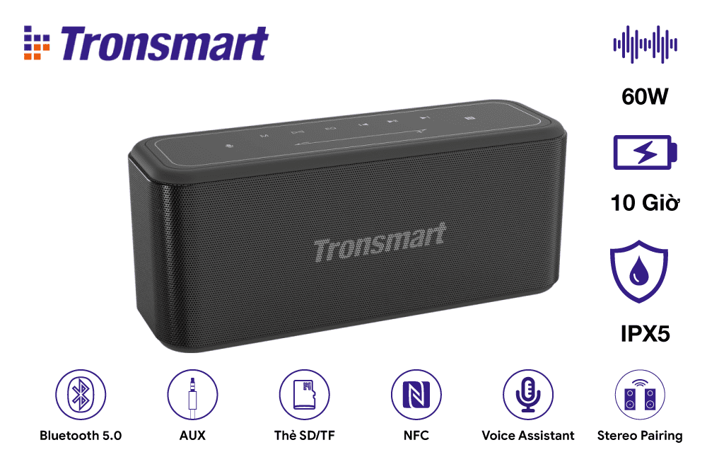 Loa Bluetooth cảm ứng Tronsmart Mega Pro 60W