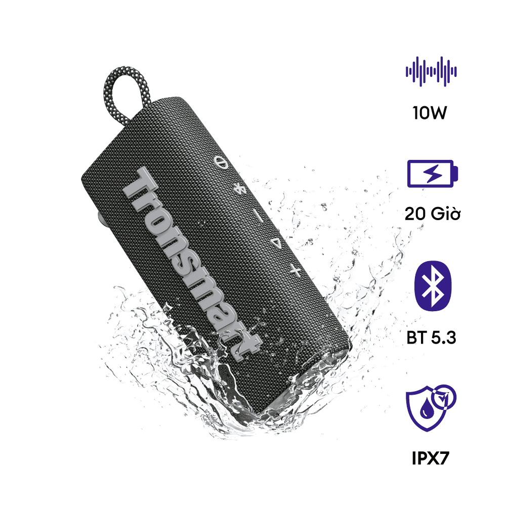 Loa Bluetooth Mini Tronsmart Trip tích hợp Mic, Pin 20 giờ, chống nước 1 Loa Bluetooth Mini Tronsmart Trip tích hợp Mic, Pin 20 giờ, chống nước