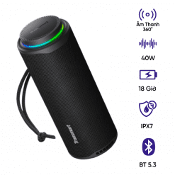 Loa Bluetooth Tronsmart T8 40W, chuống nước, pin 18h
