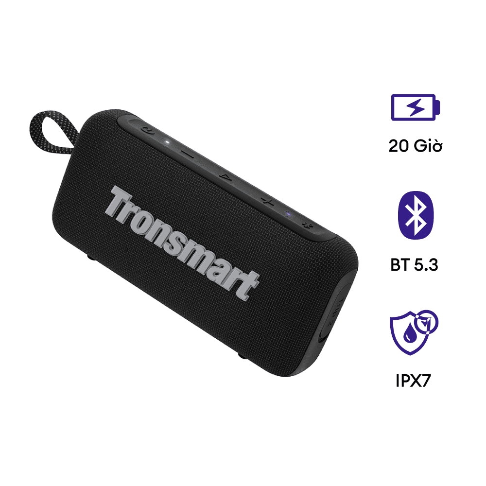 Loa Bluetooth Mini Tronsmart Trip 2 tích hợp Mic, Pin 20 giờ, chống nước IPX7
